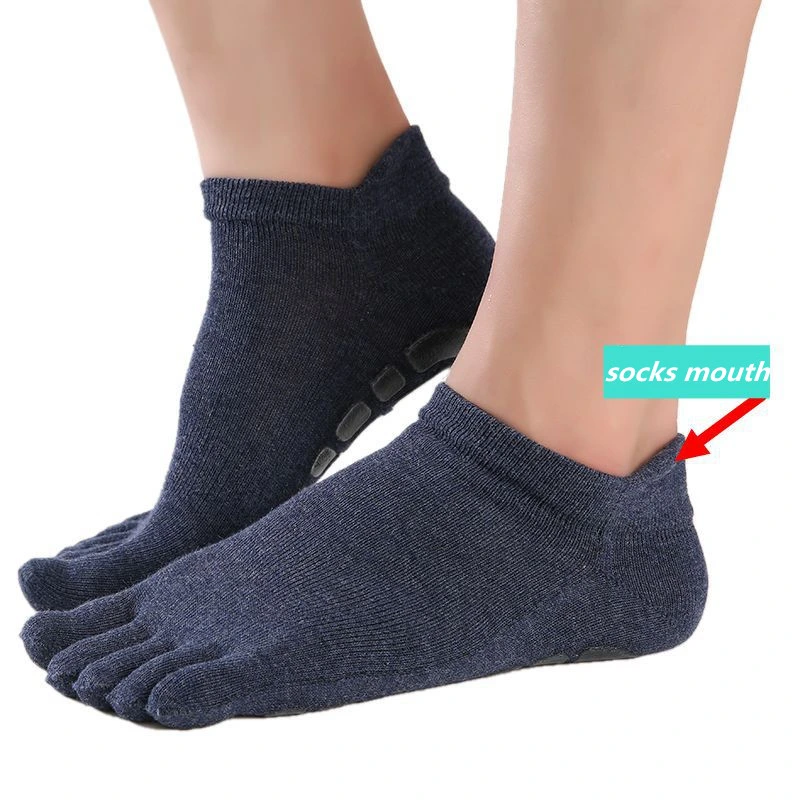 3 Pairs Yoga Socks Non-Slip Grip Fitness Socks Five Toe Sport Socks