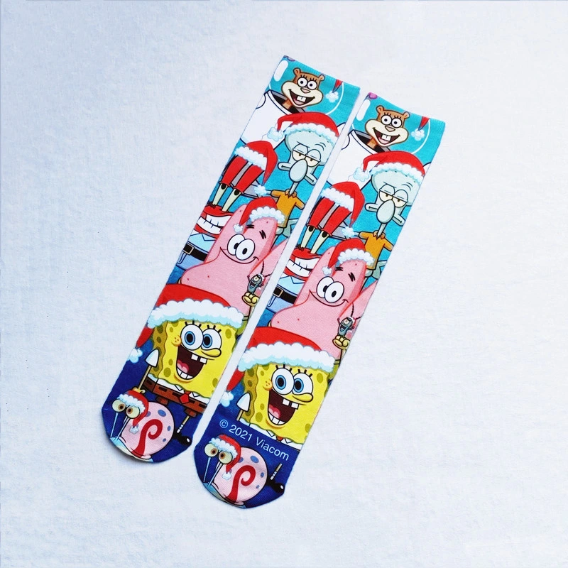 Customized 3D Heat Transfer Printing of Printed Socks Cute Cartoon Digital Printed Socks Personalized Sports Socks