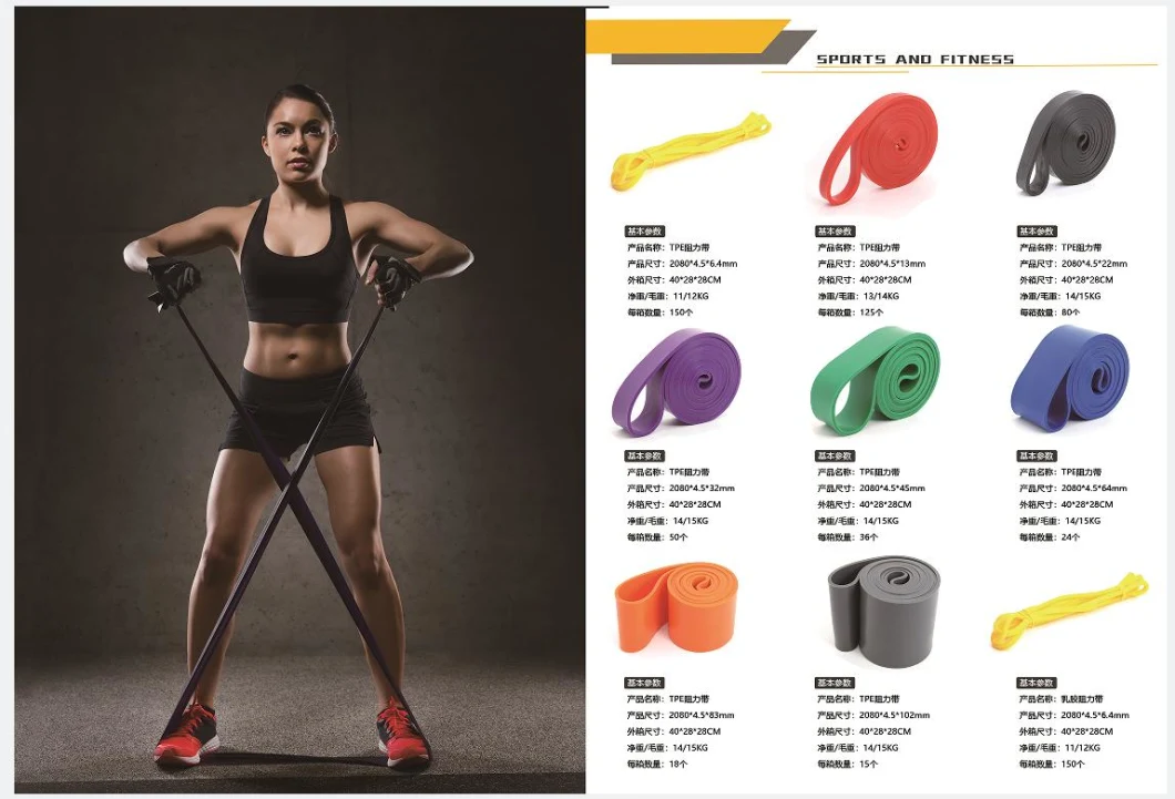 Wholesale Custom Home Fitness Power Training Pull up Assist Gym Band Loop Exercise Resistance Band