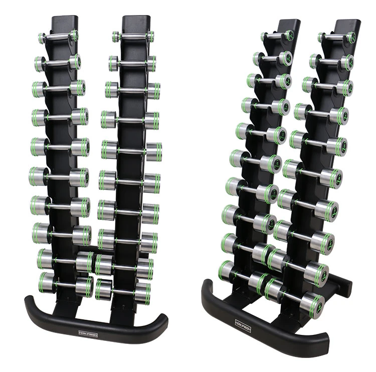 Fitness Commercial Vertical Dumbbell Rack 10 Pairs Chromed Dumbbell Rack