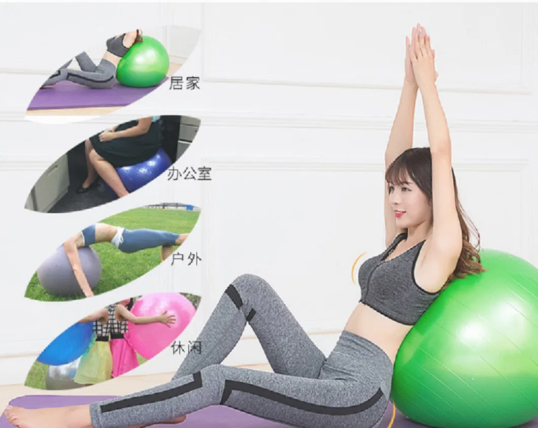 Yoga Ball Gymnastics Pilates Fitness Gym Fitness Exercise Ball Yoga Baseball Indoor Workout Yoga Ball Fitness Exercise Ball Anti-Slip Anti-Burst Esg17607&quot;