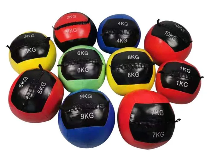 Fitness Medicine Ball PU Soft Training Ball Gym Non-Elastic Balance Medicine Wall Ball Medicine Ball Gravity Ball Fitness