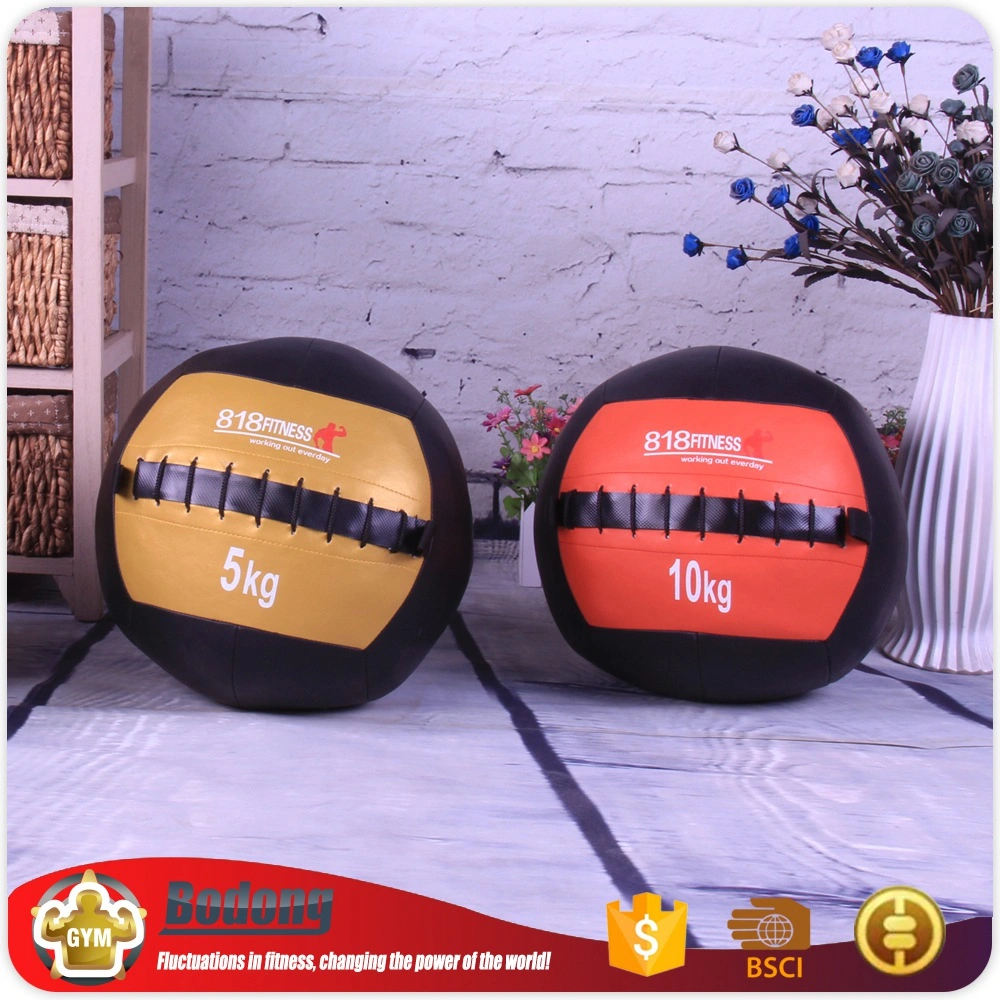 Gym PU Leather Slam Wall Ball Fitness Equipment Multi-Colored Medicine Ball