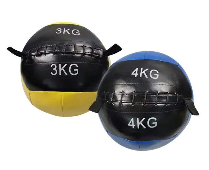 Fitness Medicine Ball PU Soft Training Ball Gym Non-Elastic Balance Medicine Wall Ball Medicine Ball Gravity Ball Fitness