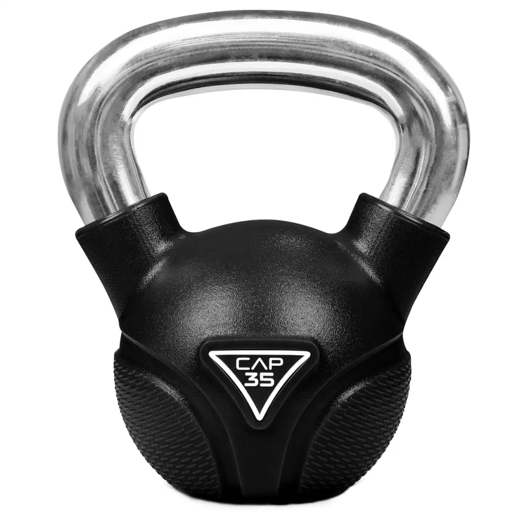 Athletic Supply Color PVC Coated Filled Adjustable Heavy Duty Exercise Cement Kettlebell