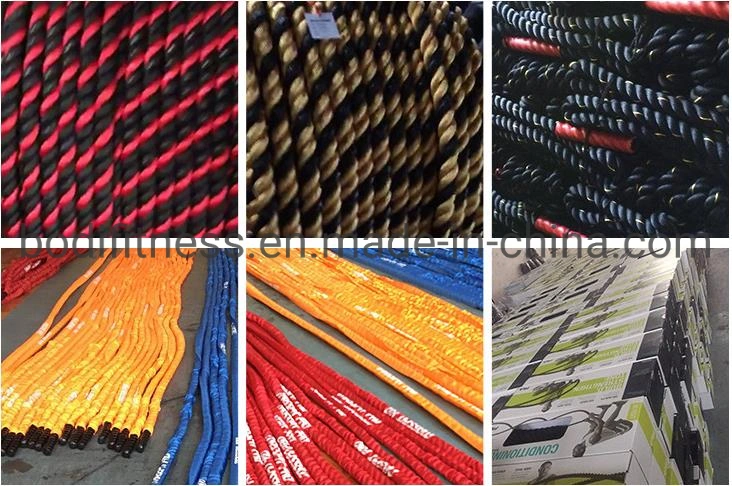 Factory Price Gym Power Training Fighting Rope Sport Exercise Battle Ropes for Fitness Equipments