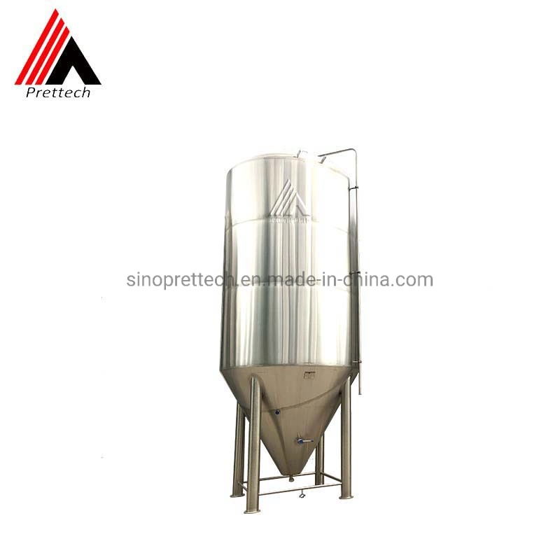 Conical Jacketed Double Wall Fermenter with 60 Degree Cone Bottom