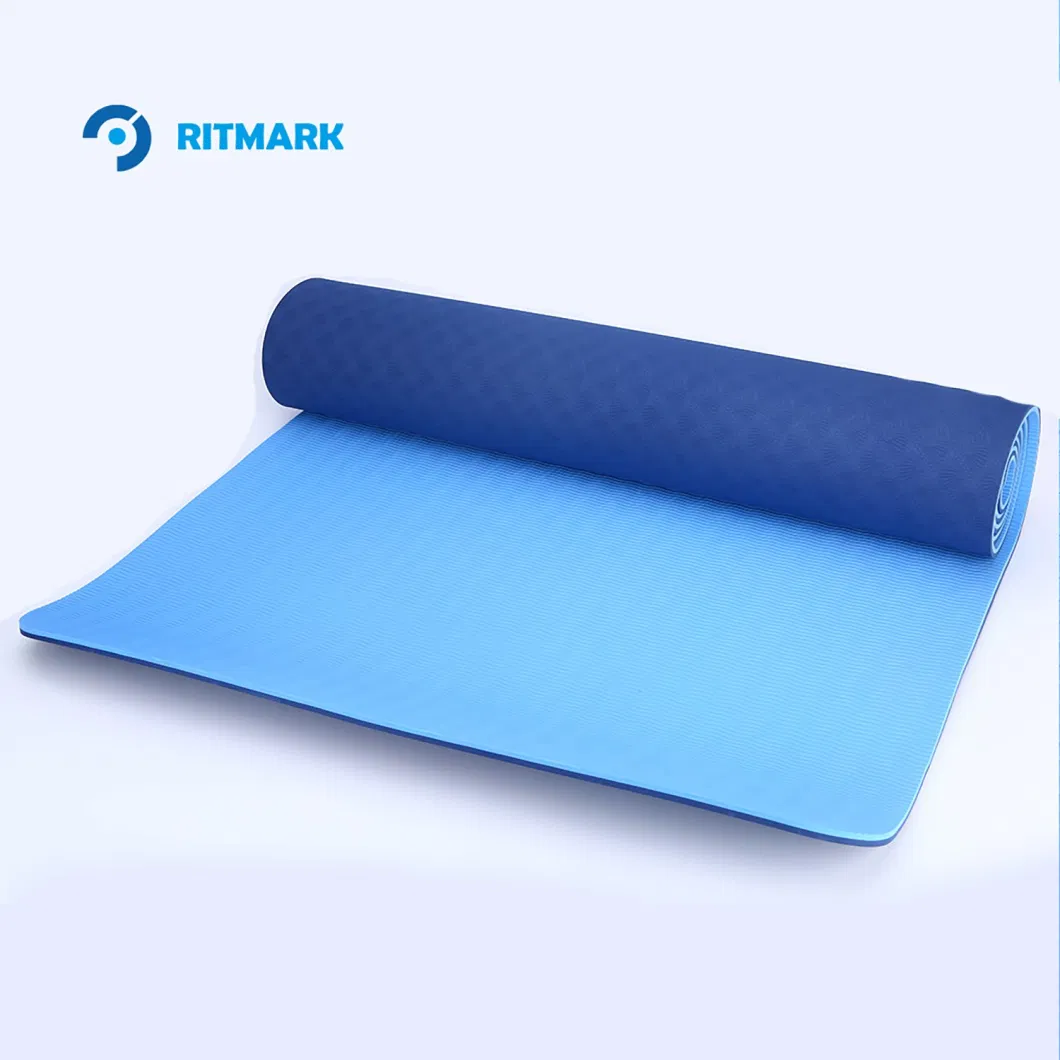 OEM High Elastic Yoga Fitness Mat Eco Friendly Custom Logo Printed PVC Yoga Mat