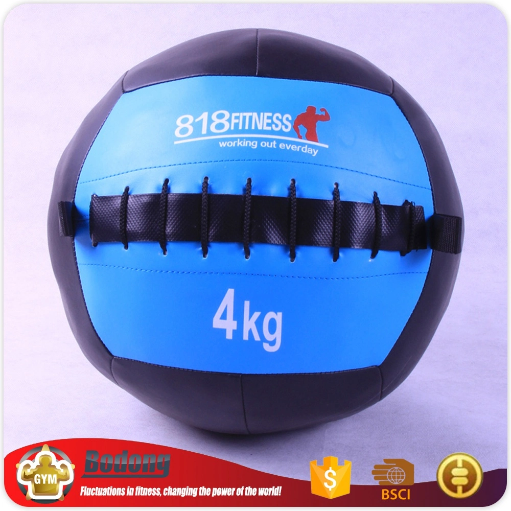 Gym PU Leather Slam Wall Ball Fitness Equipment Multi-Colored Medicine Ball