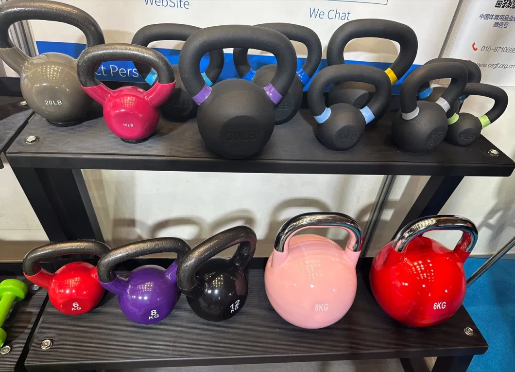 PVC Coated Neoprene Kettlebell with Rubber Base