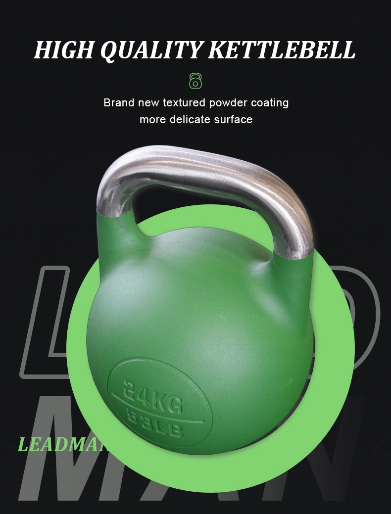 Gym Fitness Equipment Competition Weight Training Cast Iron Powder Coated Kettlebell