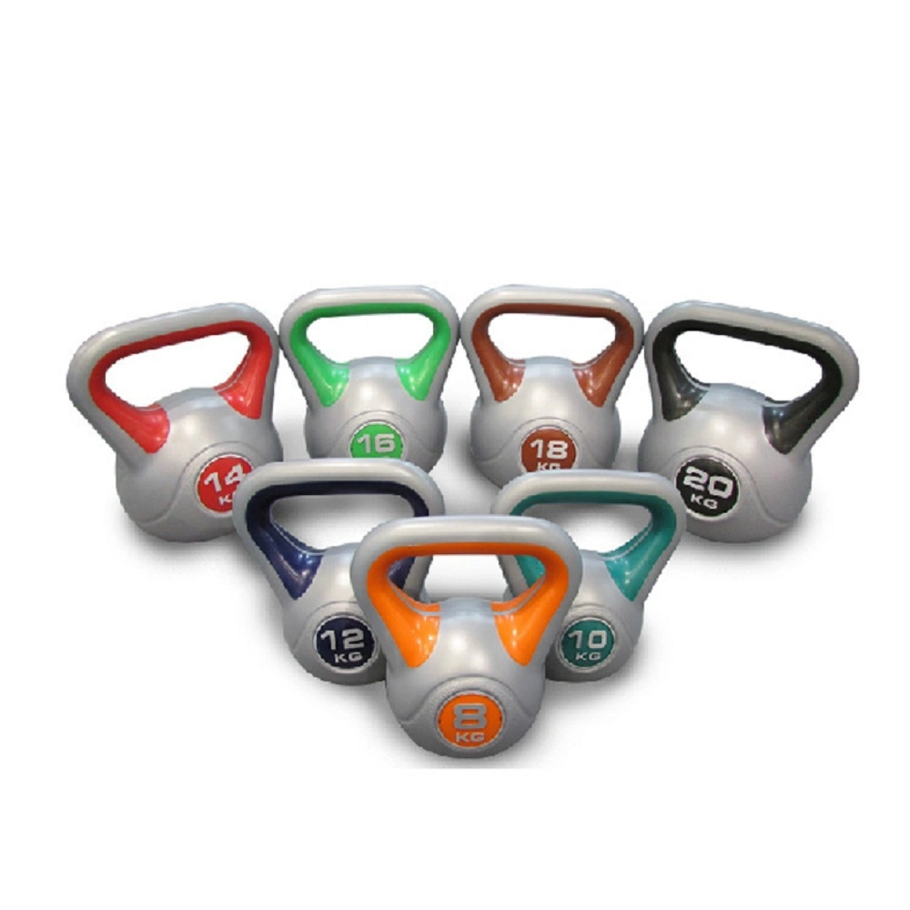 Kettlebell Vinyl Weight Set for Unisex, Multi-Color Kettle Bell Training Provides Full Body Fitness Wbb18358