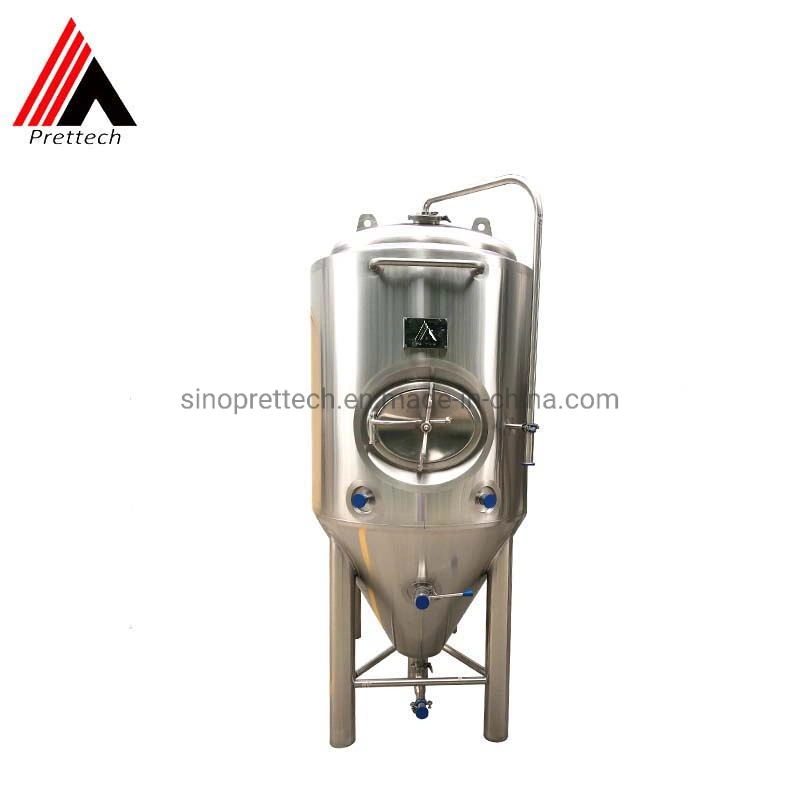 Conical Jacketed Double Wall Fermenter with 60 Degree Cone Bottom