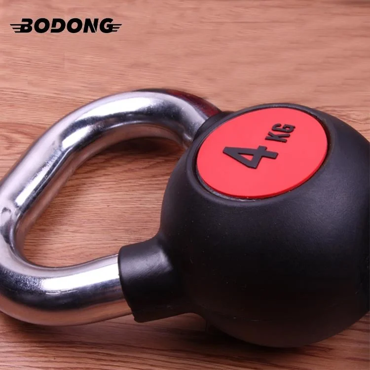 Gym Fitness Equipment Rubber Coated Competition Kettlebell for Body Building Exercise