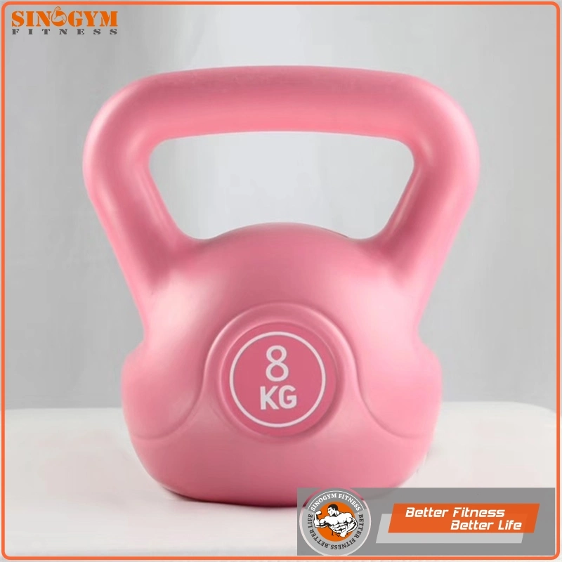 Single Color Plastic Cement Fitness Exercise Strength Training Kettlebells