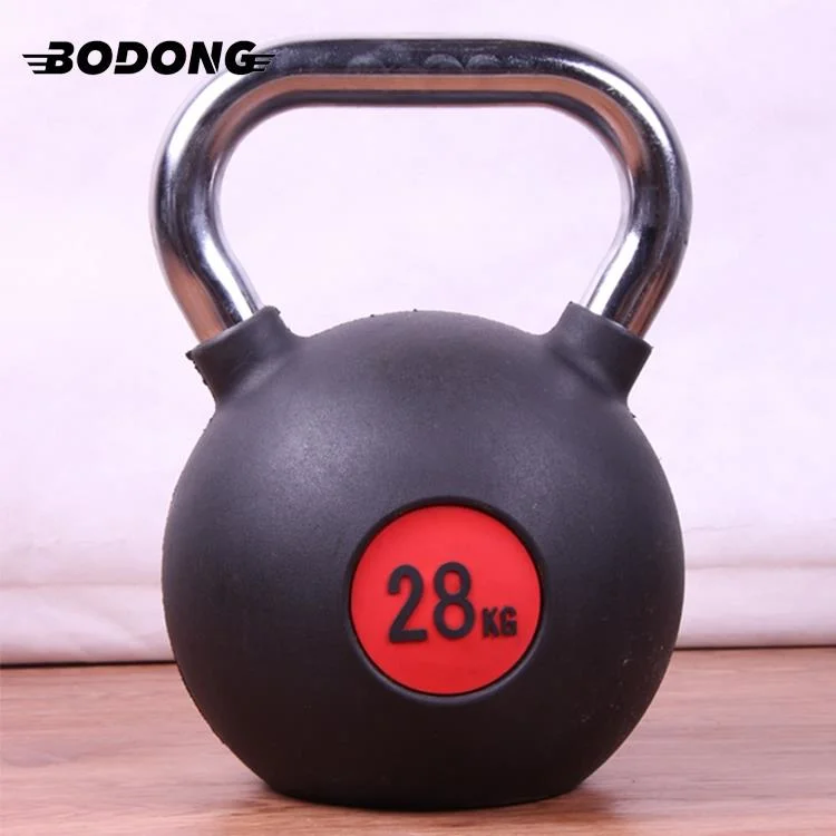 Gym Fitness Equipment for Man &amp; Woman Rubber Coated Competition Kettlebell Weight Set