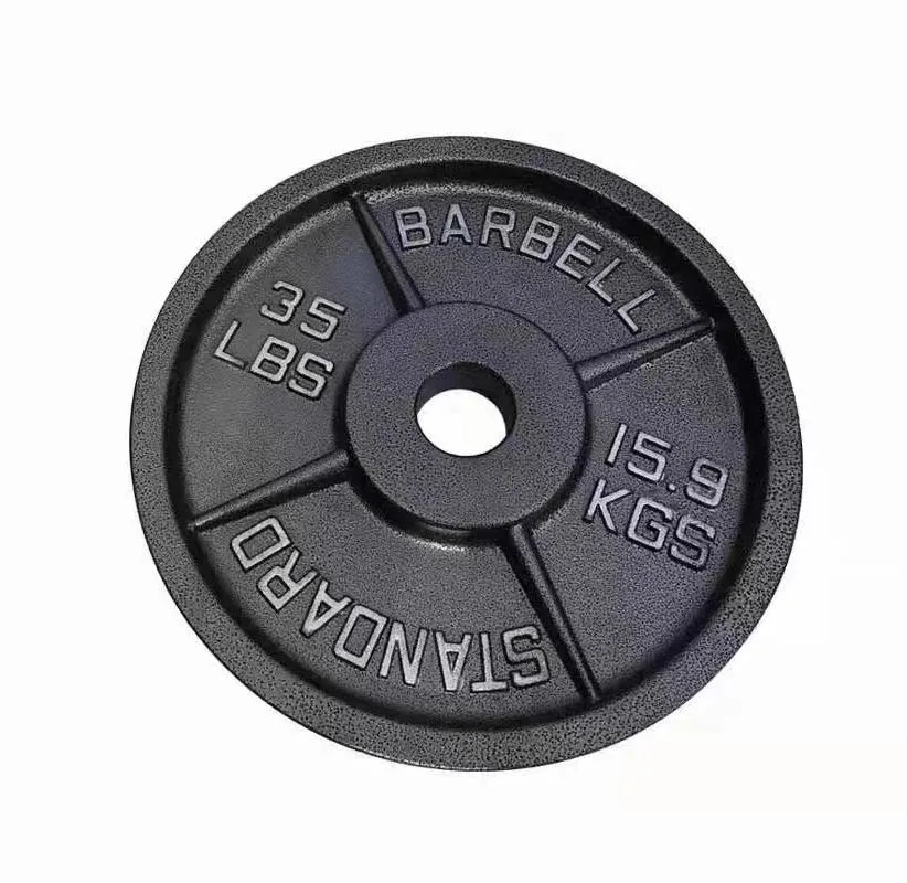 Wholes Hot Sale Gym Iron 50mm Power Pectoral Machine Barbell Strength Training Fitness Standard Plate Steel Magnetic Weight Plate Cast Iron 20kg Weight Plate