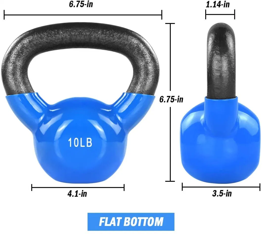 Adjustable Endurable Fitness Gym PVC Handle Kettle Bell