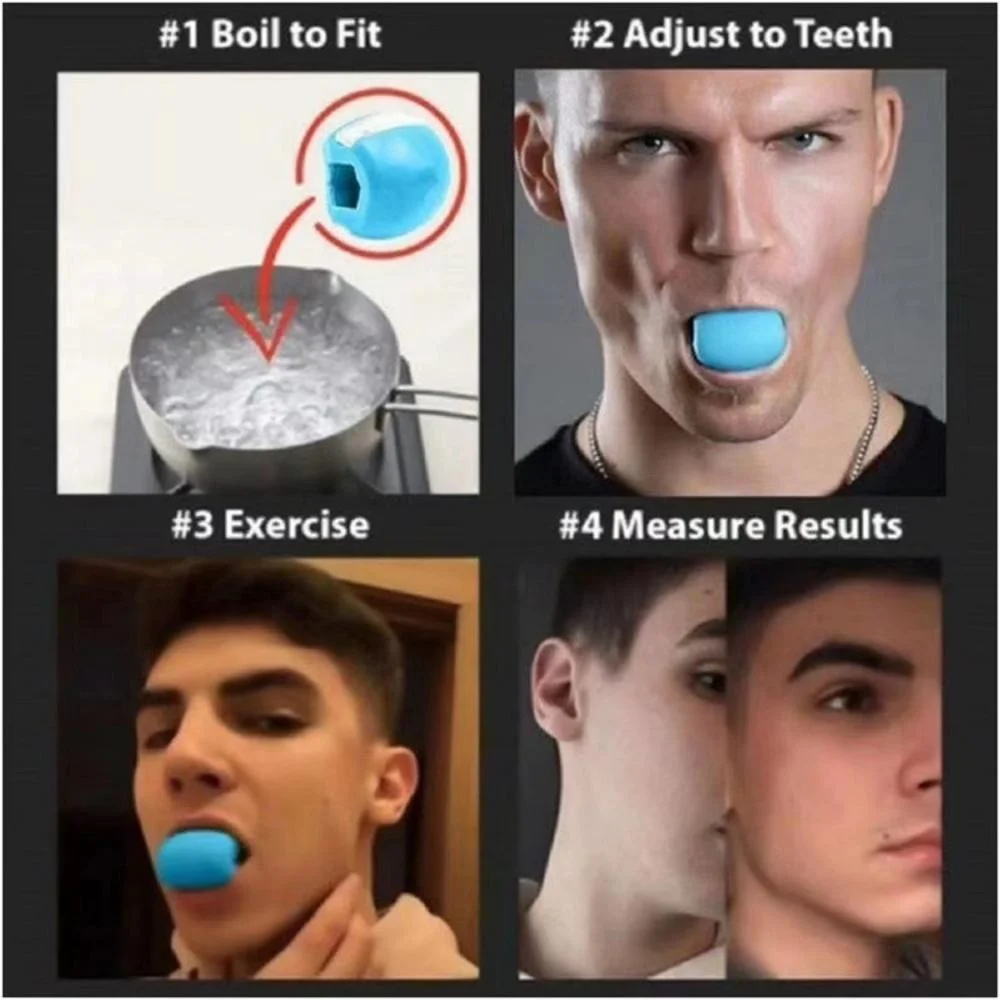 Face Lift Jaw Trainer Exerciser Facial Jaw Toner Define Jawline Neck Exercise Ball Jaw Neck Toning Fitness Ball Double Chin Eliminator Slimming Bl21130