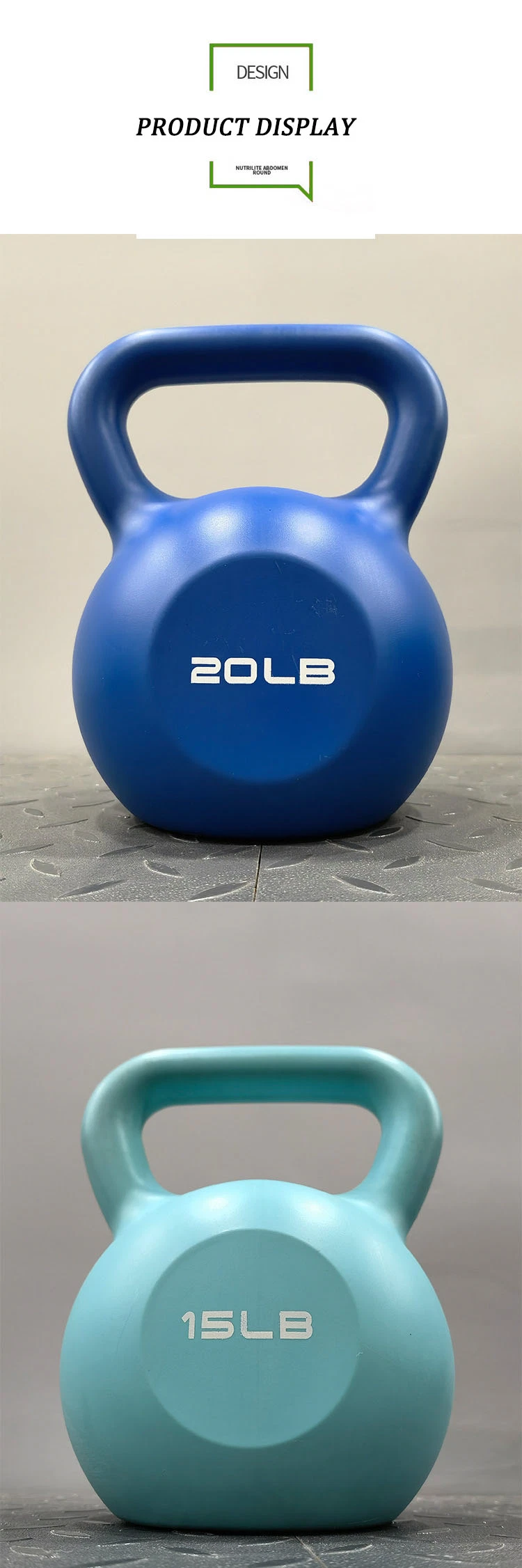 Home Use Exercise Competition Kettlebell Bodybuilding Weight Lifting Rubber Kettlebell Gym Kettlebell