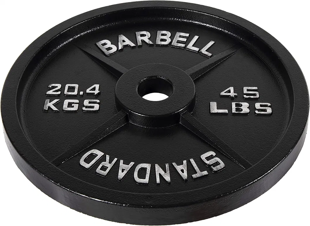 Wholes Hot Sale Gym Iron 50mm Power Pectoral Machine Barbell Strength Training Fitness Standard Plate Steel Magnetic Weight Plate Cast Iron 20kg Weight Plate