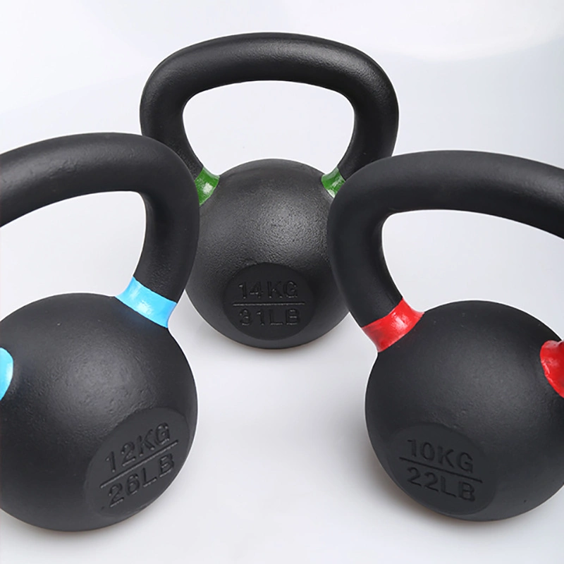 Powder Coated Cast Iron Kettlebell for Weightlifting Gym Equipment