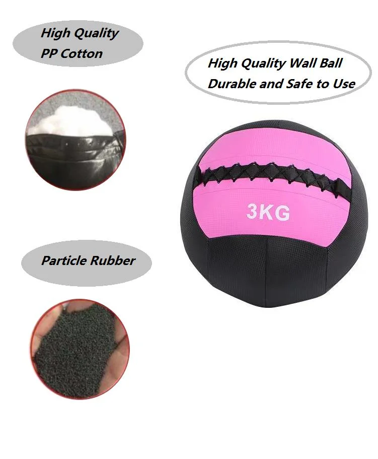 Gym Fitness Strength Training Equipment Accessories PU Mdecicine Ball Wall Ball