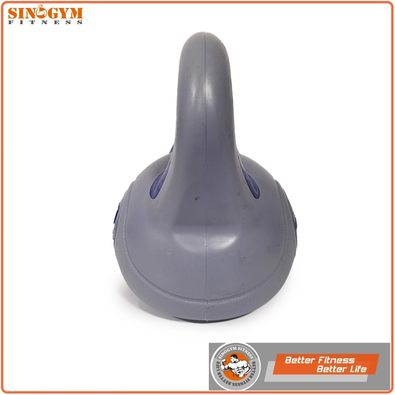 PE Plastic Vinyl Cement Weight Lifting Kettlebell