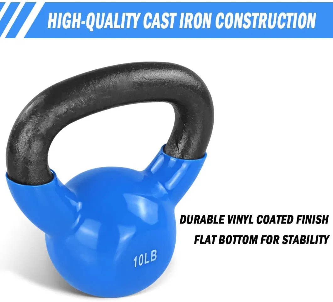 Adjustable Endurable Fitness Gym PVC Handle Kettle Bell