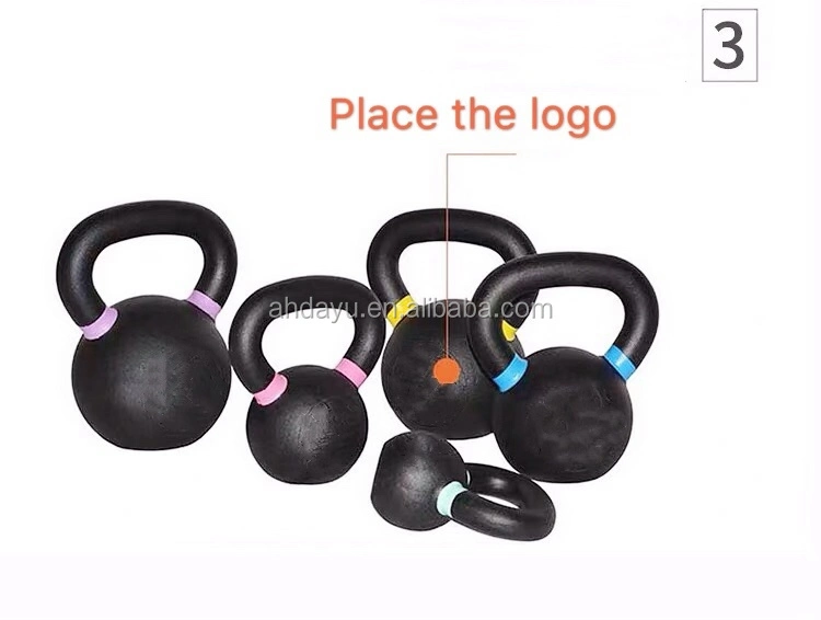 Powder Coated Cast Iron Kettlebell for Weightlifting Gym Equipment