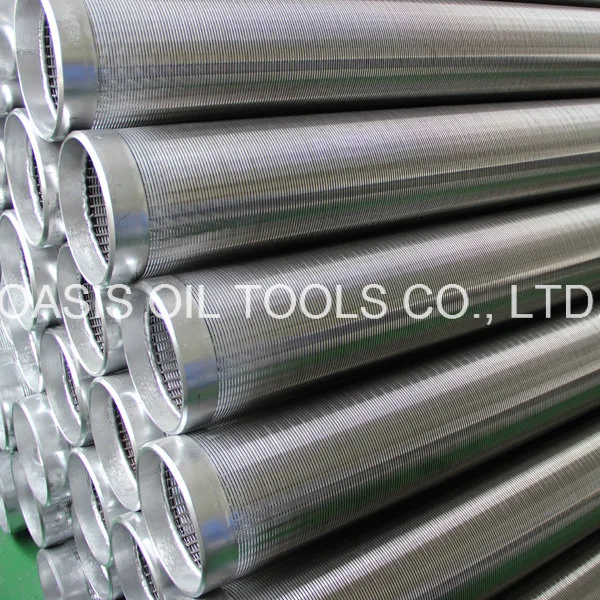 All-Welded Stainless Steel Wedge Wire Screens with Beveled Welding Ring for Well Drilling