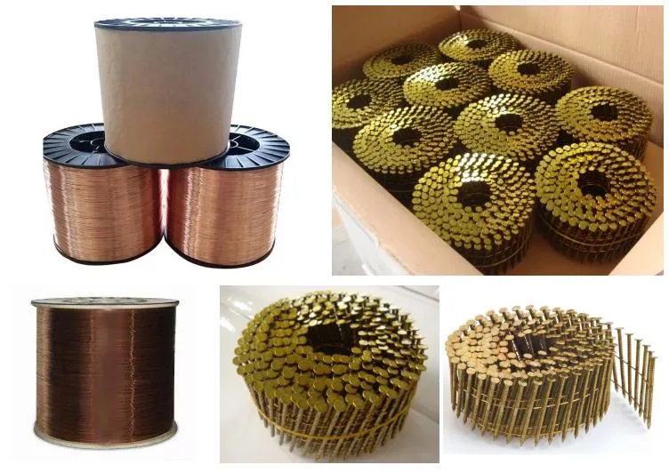 0.6/0.7/0.8 mm Copper Coated Welding Wire for Coil Nail