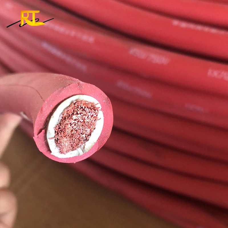 Flexible Copper Conductor Rubber Insulated Electric Welding Wire Cable 16mm2