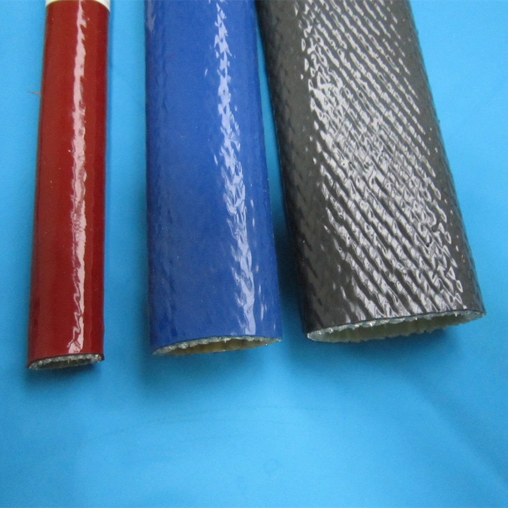 Silicone Coated Fiberglass Vulcan Fire Sleeve Fire Braid Flame Shield