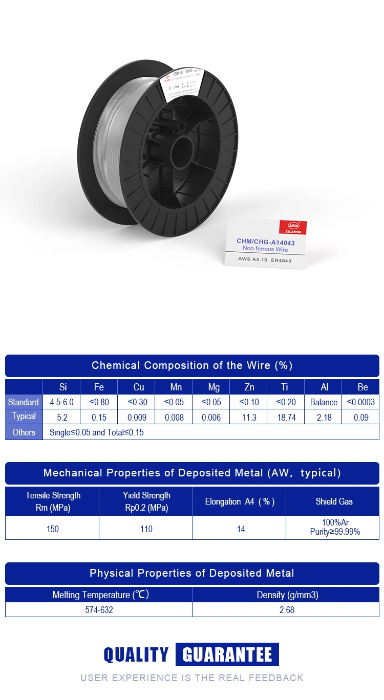 Atlantic MIG Welding Wire Er4043 Stainless Steels Flux Cored Welding Wires Low Price