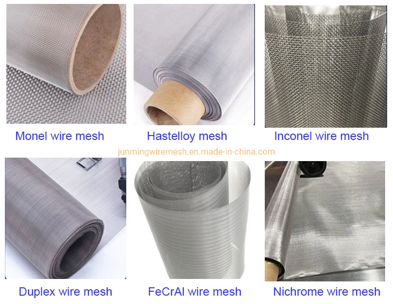 Stainless Steel Duplex Wire Mesh Ss 304 316/Galvanized Square Woven Filter Plain Twill Dutch Knitted Sintered Mesh for Sieving Filtering Filtration Mining Sieve