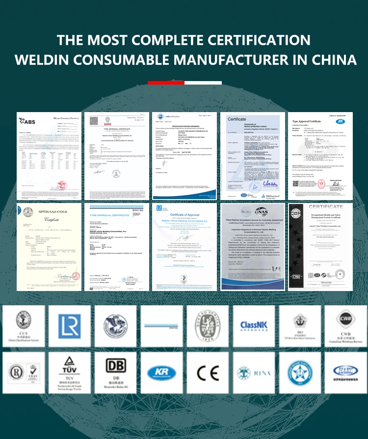 Welding Electrode E8018-B2 Atlantic Welding Consumables for Boiler High Pressure Vessels