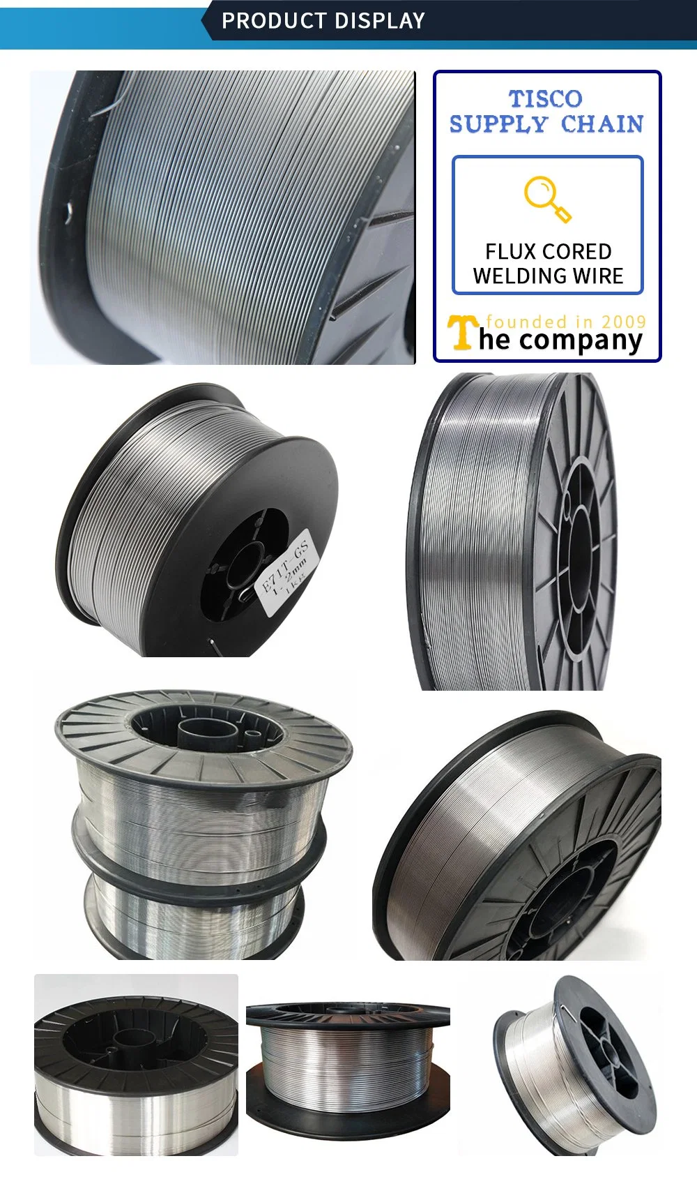 OEM Obm ODM Welding Wire Various Specifications Cht71ni E71t1 -C1A4 Er70s-6 Flux Cored Welding Wire