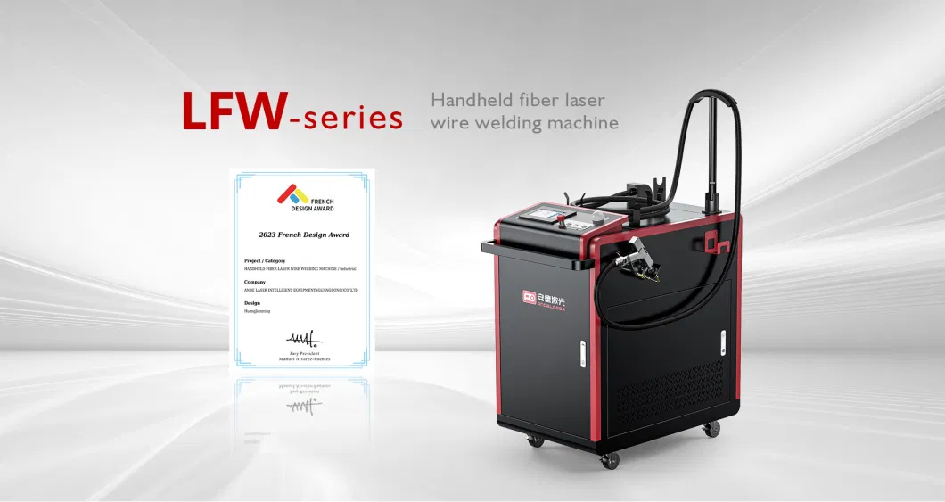 CE Hand Held Fiber Laser Welding Machine for Stainless Steel Carbon Steel Aluminum Copper with Wire Feeding