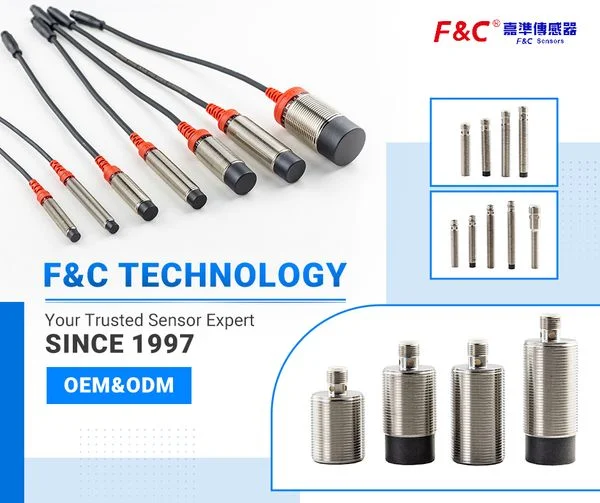 F&C M30 Flushed, Non-Flushed Inductive Sensor with M12 Connector 20mm Range