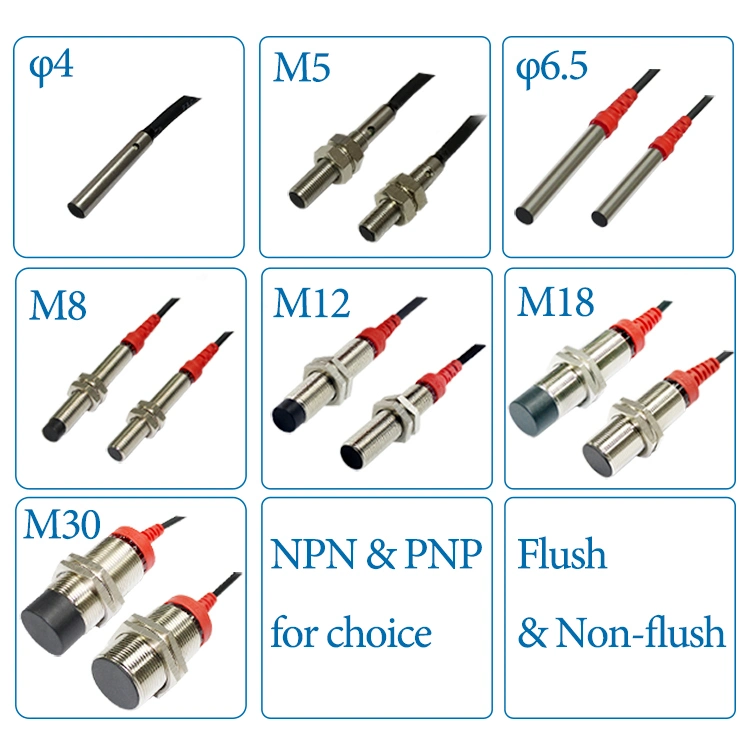 F&C M30 Flushed, Non-Flushed Inductive Sensor with M12 Connector 20mm Range