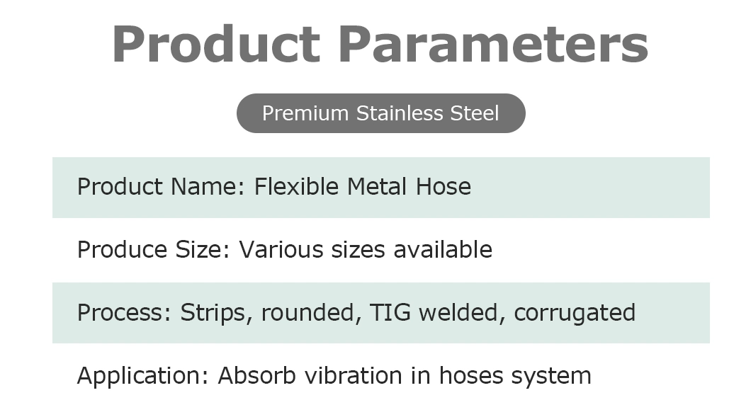 Stainless Steel Wire Braided Flexible Metal Hose