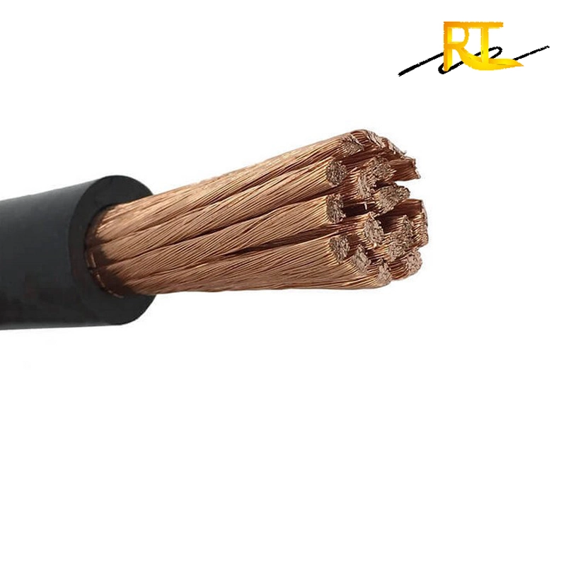 Flexible Copper Conductor Rubber Insulated Electric Welding Wire Cable 16mm2