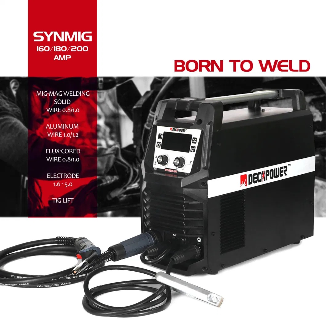 TIG Inverter MIG Welder for Stainless Steel Aluminum Welding for Gas-Gasless Multi Function MIG Welding