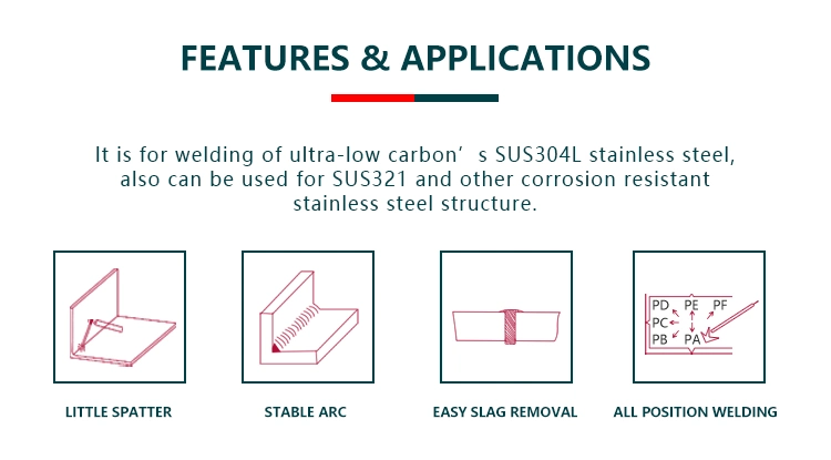 Atlantic Flux Cored Welding Wire Stainless Steel 18%Cr-8%Ni Titanium Slag E308lt1-1 MIG Flux Wire