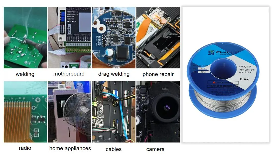 China Factory PCB Tin Lead Welding Wire 1.2mm Sn60pb40 Welding Material 500g in High Qaulity