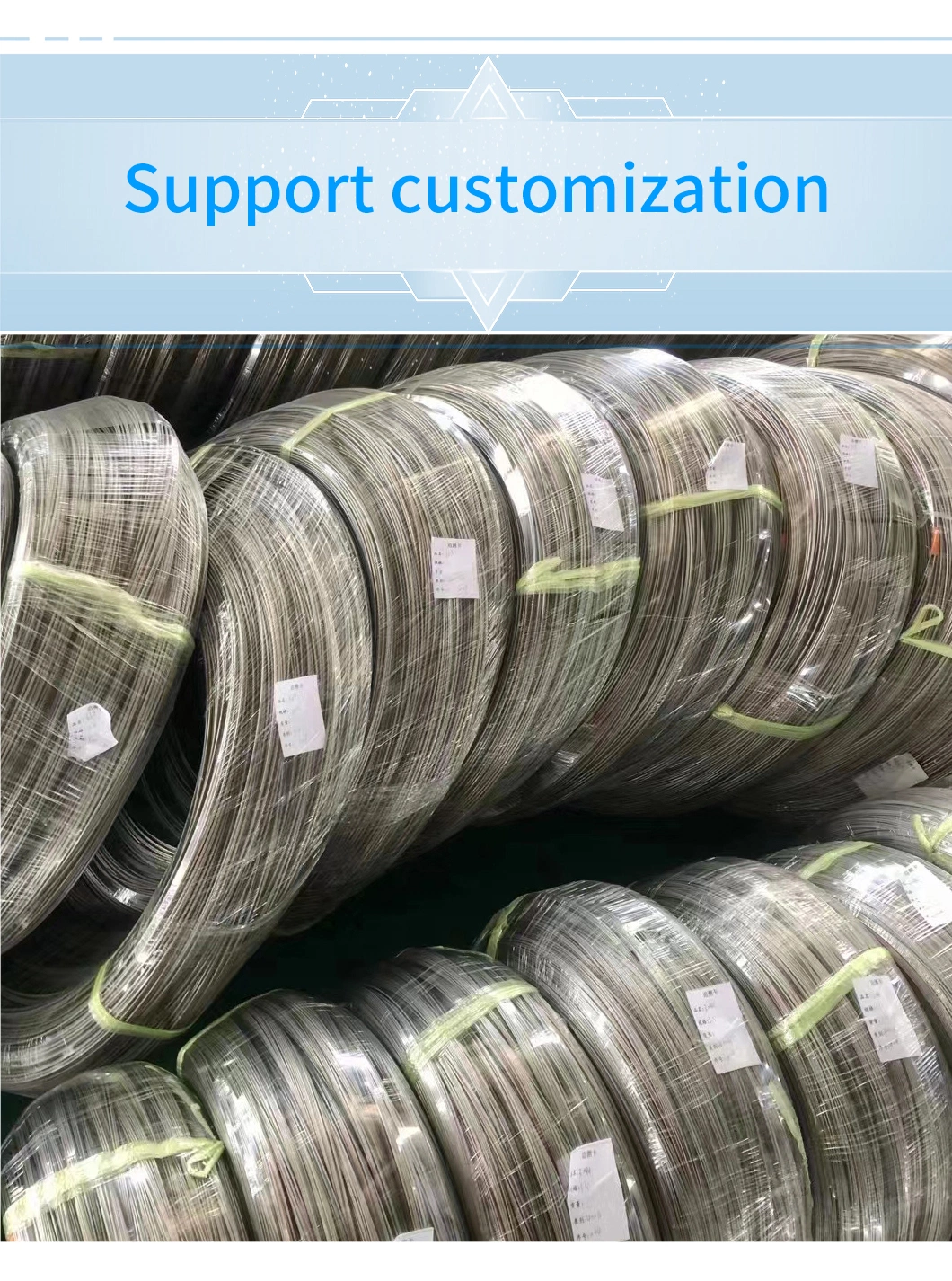 High Strength Factory Directly 304 304cu 316 201 316lvm 430 420 Er308L 309S Bright/ Tinny/Spring/Welding Stainless Steel Wire