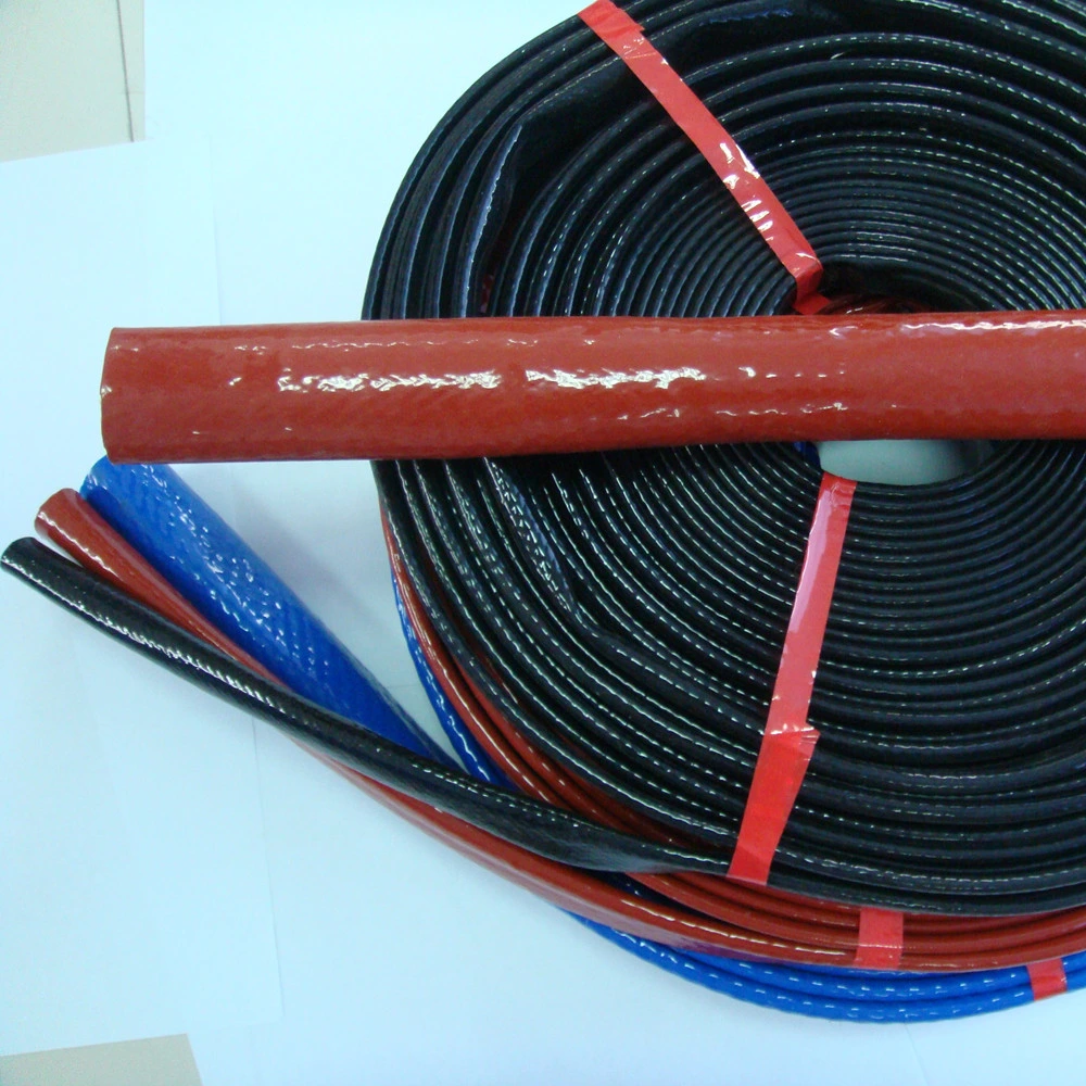 Silicone Coated Fiberglass Vulcan Fire Sleeve Fire Braid Flame Shield