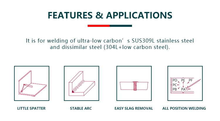 Atlantic E316lt1-1 Stainless Steel with Carbon Steel or Low Alloy Steel Welding Flux Cored Wires