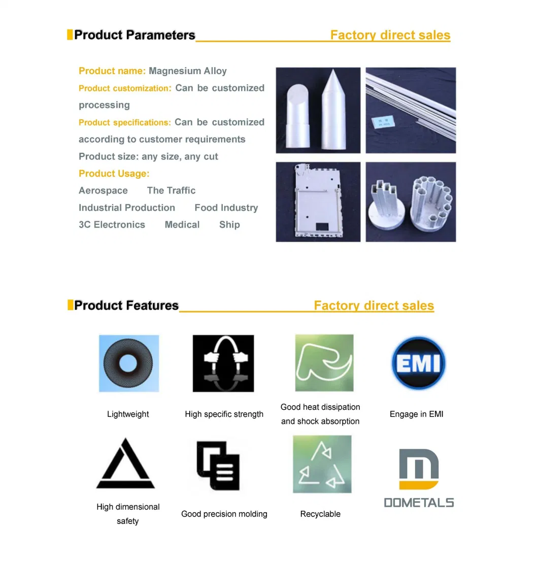 Professional High Quality Magnesium Alloy Welding Wire Materials